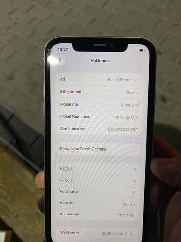 vertu orjinal: IPhone 11, 128 GB, Ağ — 8