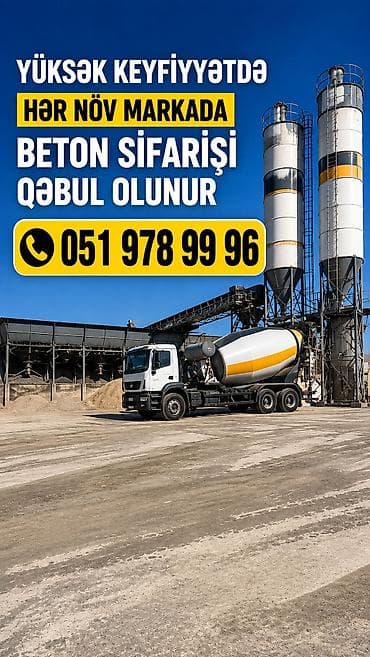 Tikinti işləri: Beton sifarişi – hər növ markada yüksək keyfiyyətli beton Xidmət — 2
