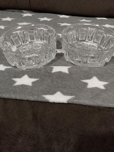 Kəsimli şüşə qab dəsti (2 ədəd) - Material: qalın, şəffaf şüşə - lalafo.az -da Kəsimli şüşə qab dəsti (2 ədəd) - Material: qalın, şəffaf şüşə -