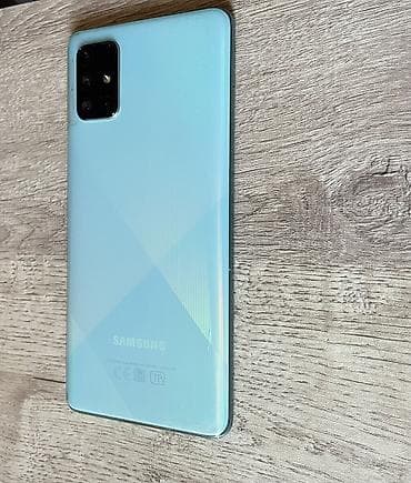 samsung es: Samsung Galaxy A71, 128 GB, rəng - Göy, Barmaq izi, İki sim kartlı, Face ID — 2
