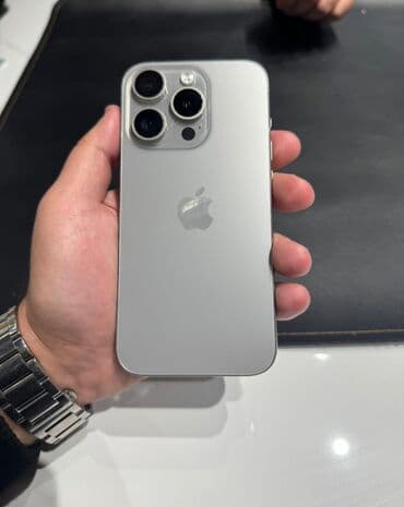 ikinci el 16 pro: IPhone 15 Pro, 128 GB, Natural Titanium, Face ID — 1