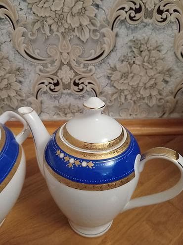 Çay dəsti, rəng - Ağ, Farfor, Türkiyə — 4
