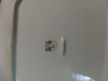 ag sekil: Tort və şiriniyyat qabı, rəng - Göy, Farfor — 2