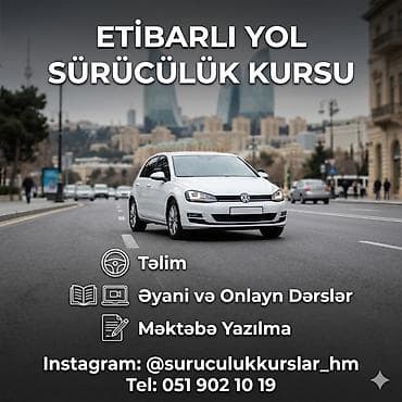 marşrut: Etibarlı Yol Sürücülük Kursu - Təlim: nəzəri və praktiki hazırlıq - — 1