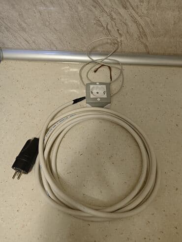 Dam örtükləri: Uzadıcı elektrik kabeli – 1 ədəd - Tip: 1 çıxışlı uzadıcı (Schuko — 2