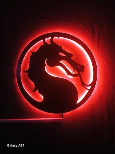 qedimi caynik: LED işıqlı dekor lövhələri və neon fiqurlar Damin 4 ed nerd 2 ed Tv — 10