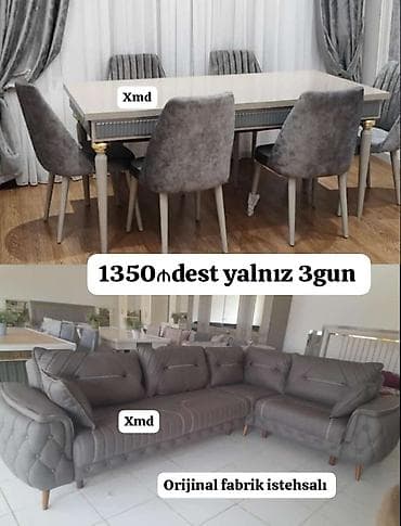 ustolar: Künc divan və masa dəsti — 1