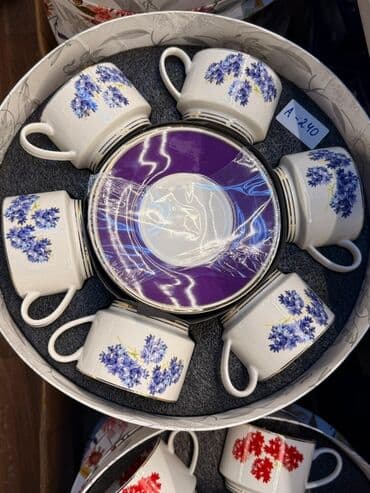 набор художника: Чайный набор, цвет - Белый, Фарфор, 6 персон — 15