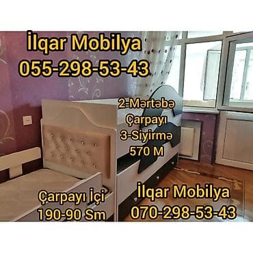 ucuz krafat: Oğlan üçün, Yeni, Çarpayı, Matrassız, Siyirməsiz, Laminat — 4