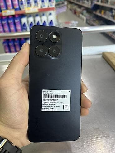 xiaomi redmi note 9 's: Honor X6a, 128 GB, rəng - Qara, İki sim kartlı — 5