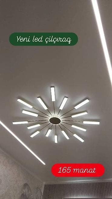 Led Çılçıraq, 4 və daha çox lampa, Metal