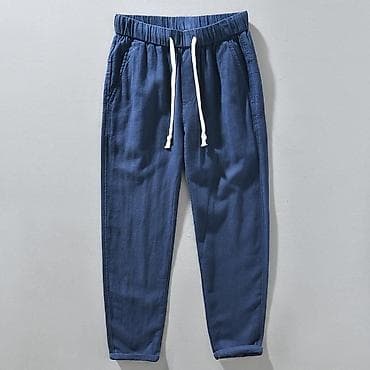 kapri şalvar: Kişi üçün yüngül yay şalvarı – rahat “jogger” modeli - Material — 3