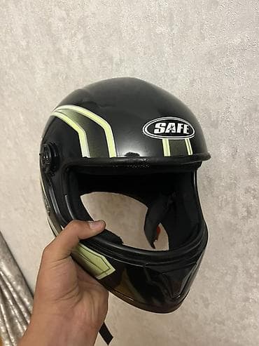 moto ile barter: Motosiklet üçün tam üzlü qoruyucu dəbilqə - Brend loqosu: SAFE (yan — 1