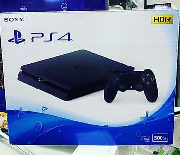 Playstation 4
 Jett black
500GB — 1