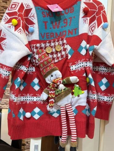 Çəngəllər: Məhsul: Yeni il temalı trikotaj sviterlər - Brend: ZeZe Collection — 1