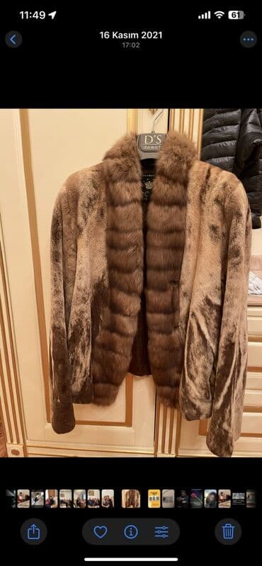 Kürklər: Kürk, Chanel, M, L, XL, rəng - Qəhvəyi — 1