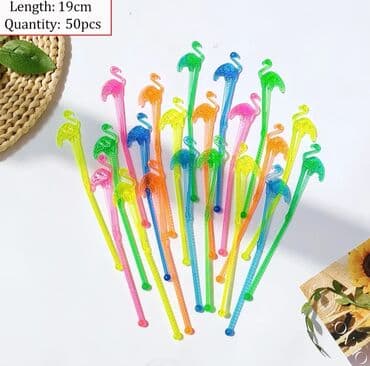 Yeni il oyuncaqları və bəzəkləri: Muxtalif Party kecirtmek ucun stol bezekleri. Koktel aksesuarlari — 4