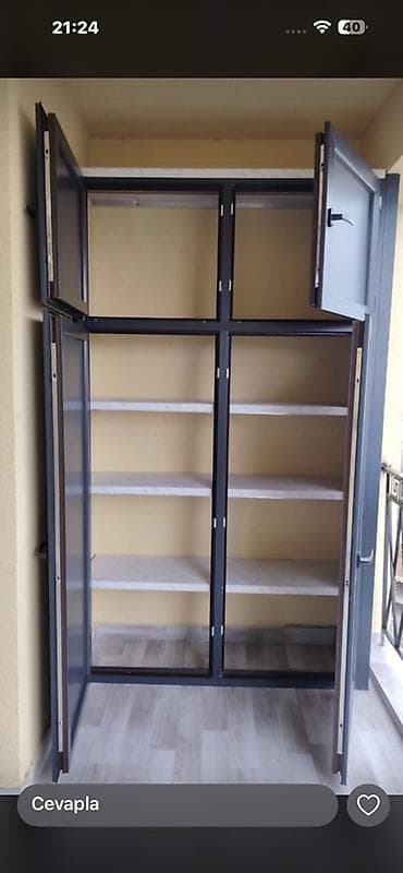 balkonlar: PVC balkon şkafı və PVC qapılar - Məhsul 1: Balkon üçün PVC şkaf - — 2