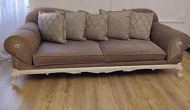 складные стулья: Диван, Нераскладной, Без подьемного механизма, Велюровая ткань — 1