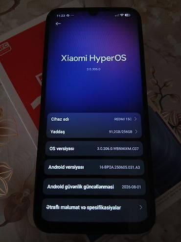 asus rog 5: Redmi 256 GB, rəng - Qara, Sensor — 6