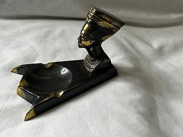 diz yağı: Mis külqabı – Misir temalı dekor - Material: tökmə metal (mis — 2