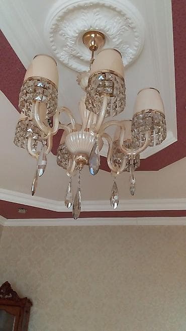 lyustr: Çılçıraq, 6 lampa, Metal — 2