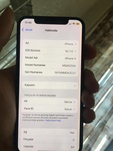 Kompüter, noutbuk və planşetlər: IPhone X, 64 GB, Qara — 5