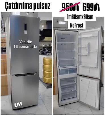 2 qapılı Soyuducu Satılır, rəng - Gümüşü