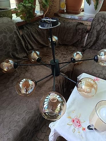 Çılçıraq, 8 lampa, Metal