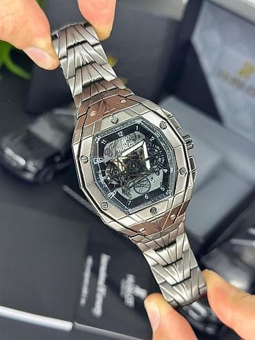 gaddar bileklik: Yeni, Qol saatı, Hublot, rəng - Qara — 5