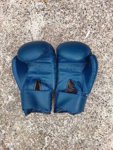 qədim xalcaların alışı: Everlast boks əlcəkləri - Rəng: tünd mavi, ağ detal ilə - Marka/logo — 2