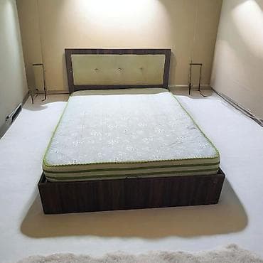 ucuz guller: İkinəfərlik çarpayı, Bazalı, Matras ilə, Siyirməsiz — 1