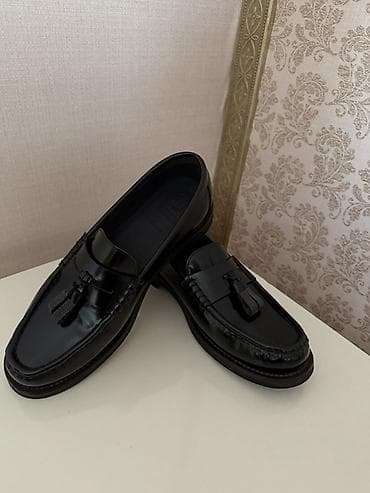 Qara rəngli kişi loaferləri – kələfli tassel (saçaq) detallı klassik lalafo.az -da Qara rəngli kişi loaferləri – kələfli tassel (saçaq) detallı klassik