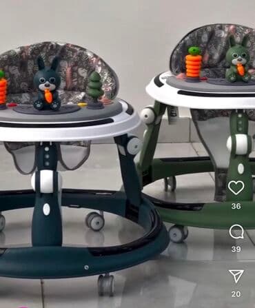 Gəzinti arabaları: Uşaq gəzdirəni / yürütəcəyi - Dairəvi, sabit və geniş əsaslıq: 6 ədəd — 1