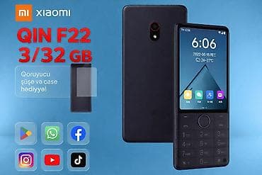 Xiaomi Duoqin QARA QIN F22 3GB/32GB Black, White. Yeni və qutuda