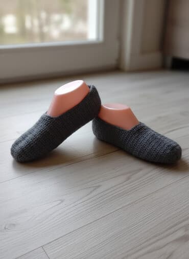 qadınlar üçün iri toxunma papaq: Kişi üçün corab Ayaqları çox yaxşı isti saxlayır görünüşdə yaxşı — 1