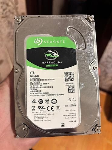 artel tv pult: Daxili Sərt disk (HDD) Seagate, 1 TB, 7200 RPM, 3.5" — 2