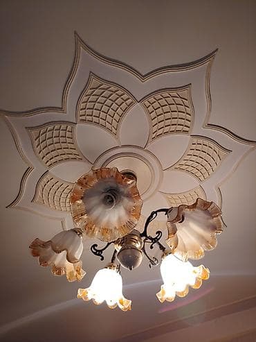 led lustra: Çılçıraq, 5 lampa, Şüşə — 1