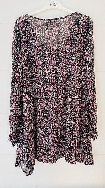 Другая женская одежда: Qadın bluzu – çiçək naxışlı, uzunqollu, yüngül və axıcı parça - Rəng — 2