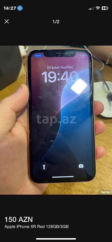 IPhone Xr, 128 GB, Qırmızı