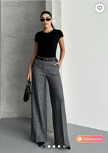 Şalvar, L, rəng - Boz lalafo.az -da Şalvar, L, rəng - Boz