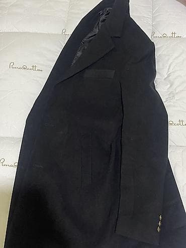 qizil sepler 2021: Kişi üçün qara rəngli palto/Yenidir uzun blezer kişi üçün - Klassik — 5