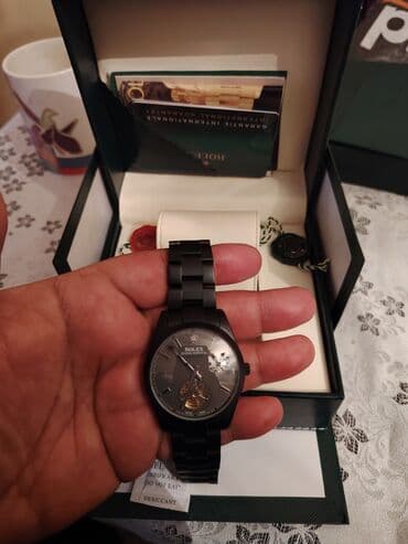 rolex saat qiymətləri: Yeni, Qol saatı, Rolex, rəng - Qara — 9