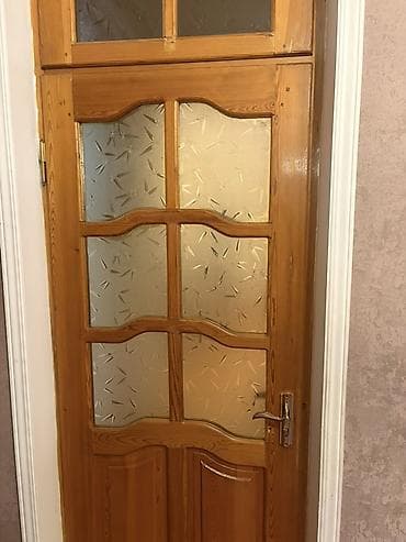 samdan: 4 ədəd eyni qapı ölçüsü 90*240sm Başında framuqa ilə Taxta şüşəli — 4
