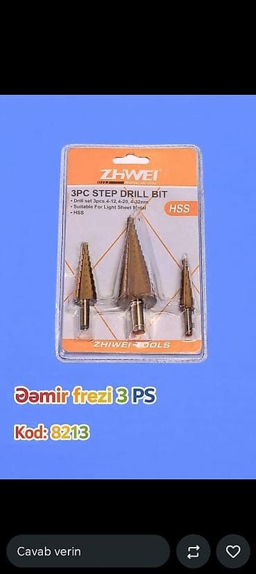 sverlo dəsti: Sverlo dəsti Metal üçün — 1