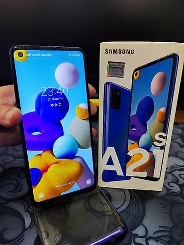 Samsung Galaxy A21S, 32 GB, rəng - Mavi, İki sim kartlı