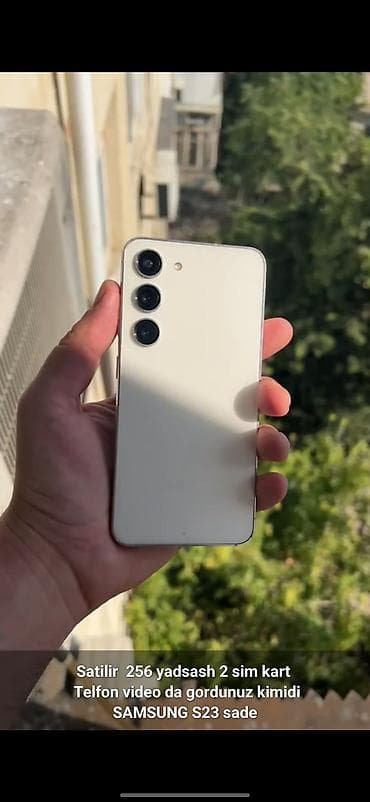 xiaomi redmi note 8: Samsung Galaxy S23, 256 GB, rəng - Bej, İki sim kartlı — 3