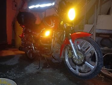 mtz tekeri: MX49 benzinli motosiklet - Rəng: qırmızı - Model üzərində “MX49” — 3