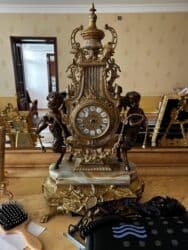 бронзовые подсвечники антиквариат: Qədimi üslubda büst kandelyabr - Material: tökmə bürünc (antique — 3