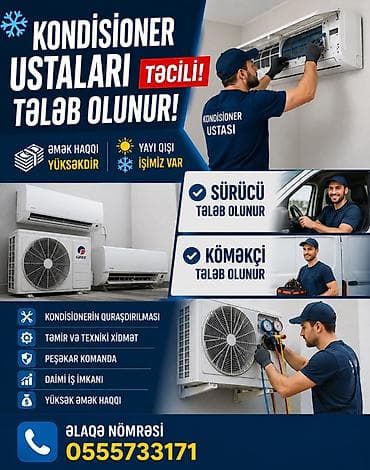 Təmir, Split kondisionerlər, Quraşdırılma lalafo.az -da Təmir, Split kondisionerlər, Quraşdırılma